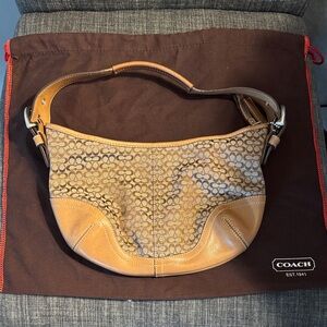 Coach Brown and Tan Hobo Bag